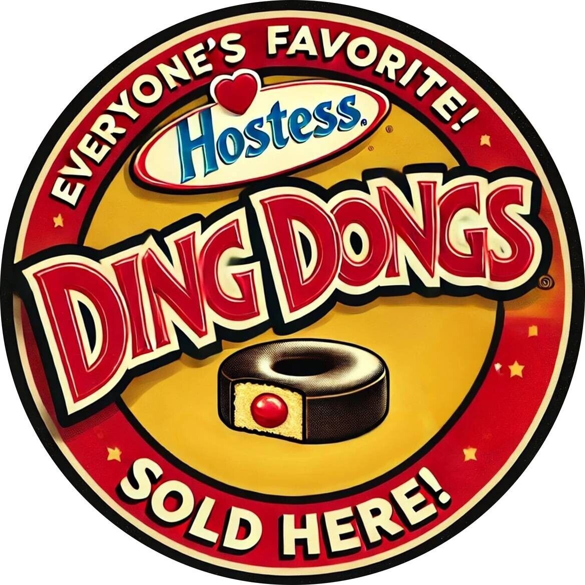 Ding Dongs Sold Here Aluminum Weatherproof Sign Funny