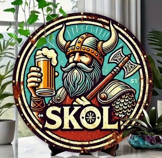 SKOL Beer Sign Aluminum Weatherproof Sign Funny