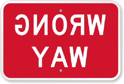Wrong Way Sign Weatherproof Aluminum 12"x18"