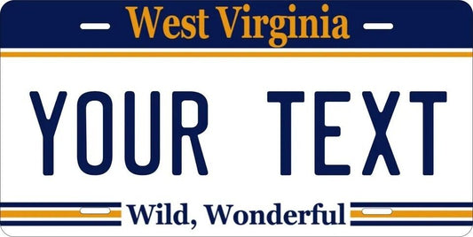 West Virginia 1995 Custom State License Plate Personalized 12"x6" Size