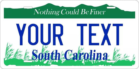 South Carolina Nothing Custom State License Plate Personalized 12"x6" Size