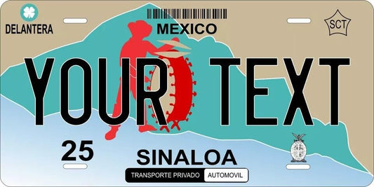 Sinaloa 2002 Custom State License Plate Personalized 12"x6" Size