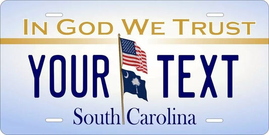 South Carolina Good Blue Custom State License Plate Personalized 12"x6" Size