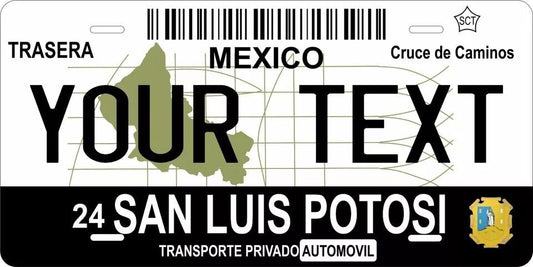 San Luis Potosi 2011 Custom State License Plate Personalized 12"x6" Size