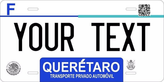 Queretaro 2017 Custom State License Plate Personalized 12"x6" Size