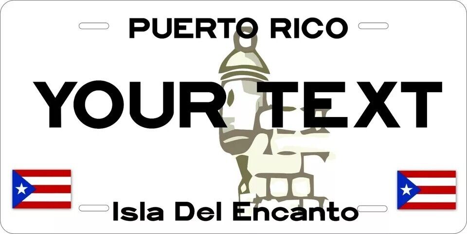 Puerto Rico 1986 Custom State License Plate Personalized 12"x6" Size