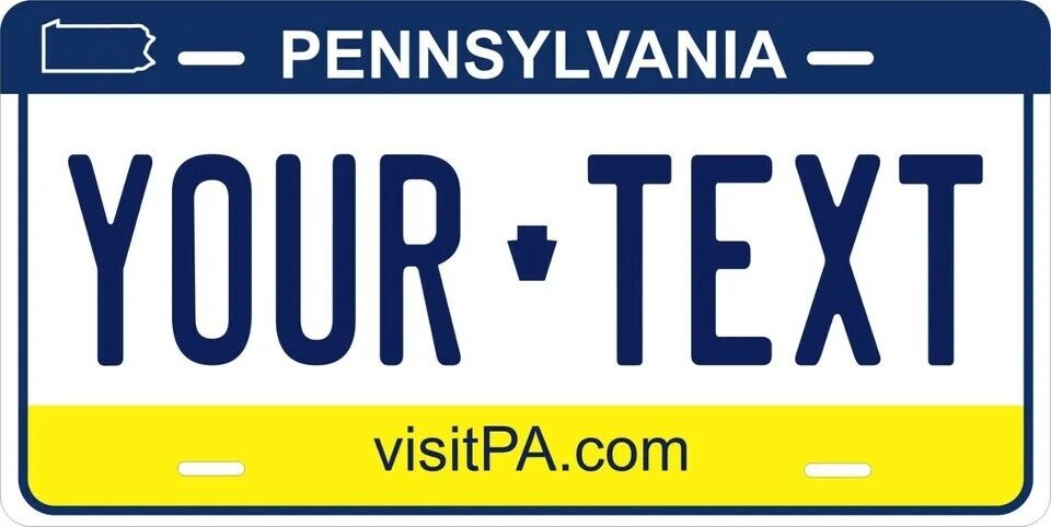 Pennsylvania 2004 Custom State License Plate Personalized 12"x6" Size