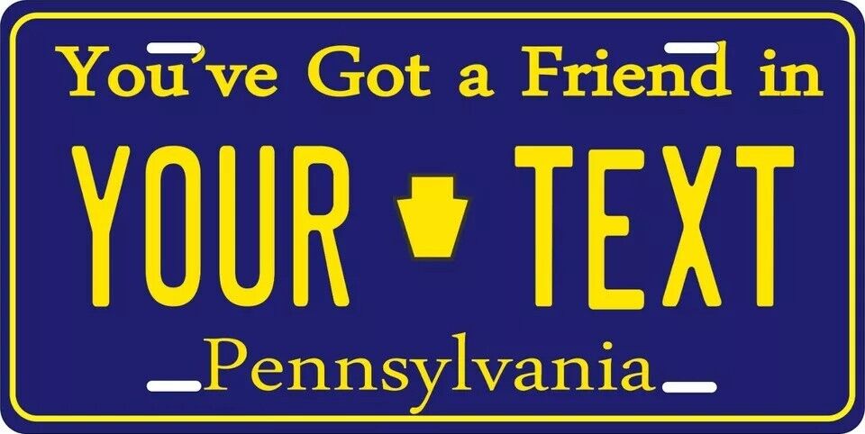 Pennsylvania 1983 Custom State License Plate Personalized 12"x6" Size