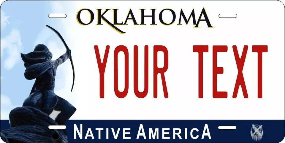 Oklahoma 2009 Custom State License Plate Personalized 12"x6" Size