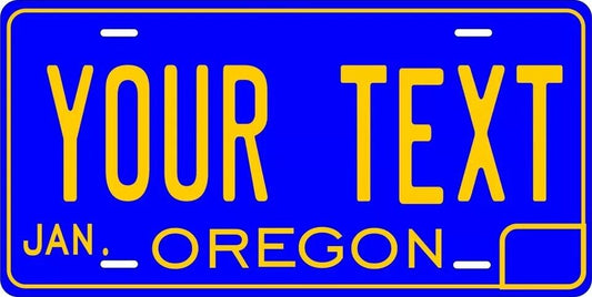 Oregon 1965 Custom State License Plate Personalized 12"x6" Size