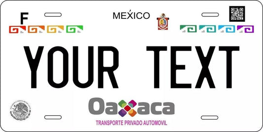 Oaxaca 2018 Custom State License Plate Personalized 12"x6" Size