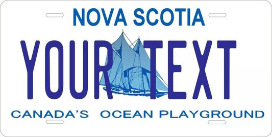 Nova Scotia 1989 Custom State License Plate Personalized 12"x6" Size