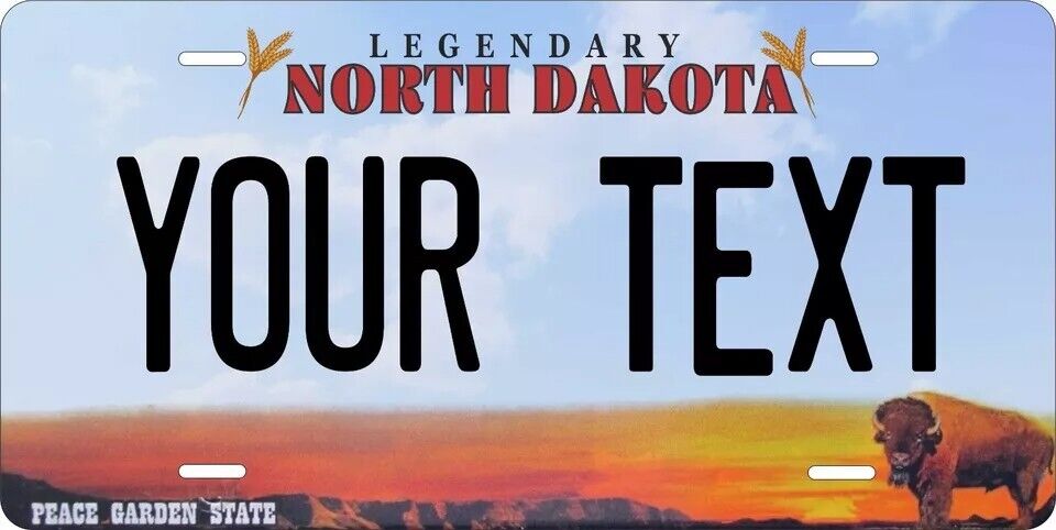 North Dakota 2015 Custom State License Plate Personalized 12"x6" Size