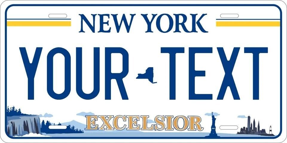 New York 2020 Custom State License Plate Personalized 12"x6" Size