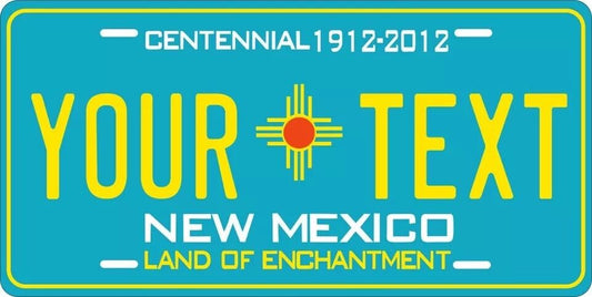 New Mexico 2010 Custom State License Plate Personalized 12"x6" Size