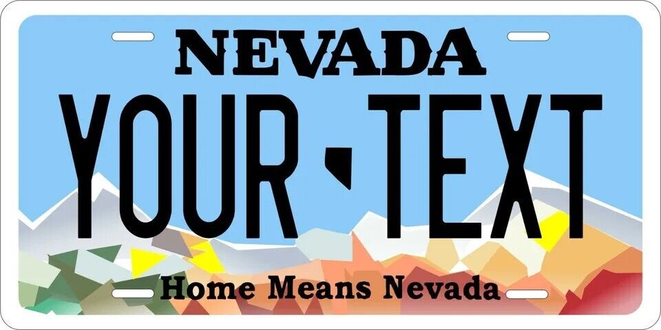 Nevada 2017 Custom State License Plate Personalized 12"x6" Size