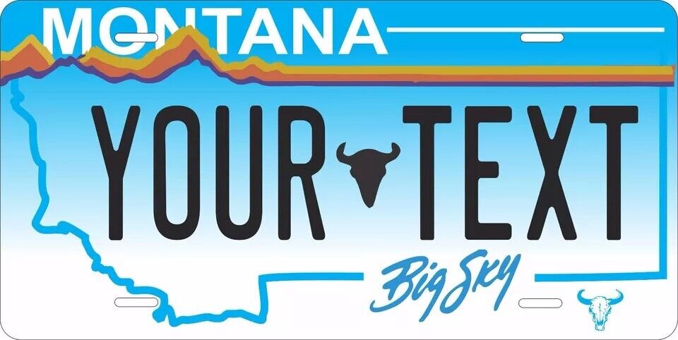 Montana 1991 Custom State License Plate Personalized 12"x6" Size