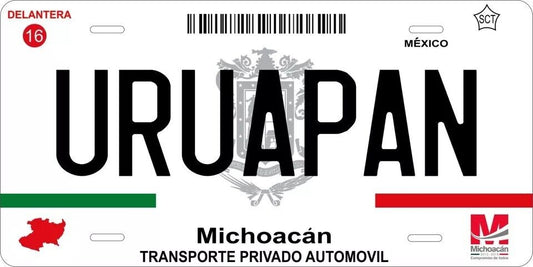 Michoacan 2012 Custom State License Plate Personalized 12"x6" Size