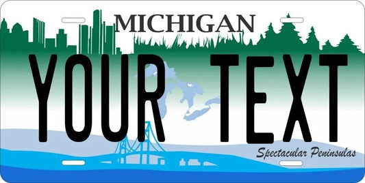 Michigan 2007 2 Custom State License Plate Personalized 12"x6" Size