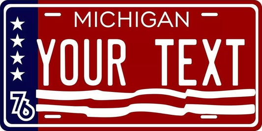 Michigan 1976 Custom State License Plate Personalized 12"x6" Size