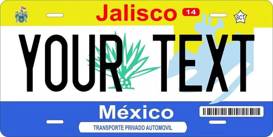 Jalisco 2002 Custom State License Plate Personalized 12"x6" Size