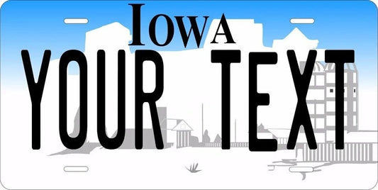 Iowa 1996 Custom State License Plate Personalized 12"x6" Size