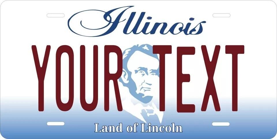 Illinois 2004 Custom State License Plate Personalized 12"x6" Size