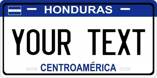 Honduras Blue Custom State License Plate Personalized 12"x6" Size