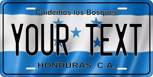 Honduras Flag Custom State License Plate Personalized 12"x6" Size