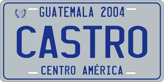 Guatemala 2004 Custom State License Plate Personalized 12"x6" Size