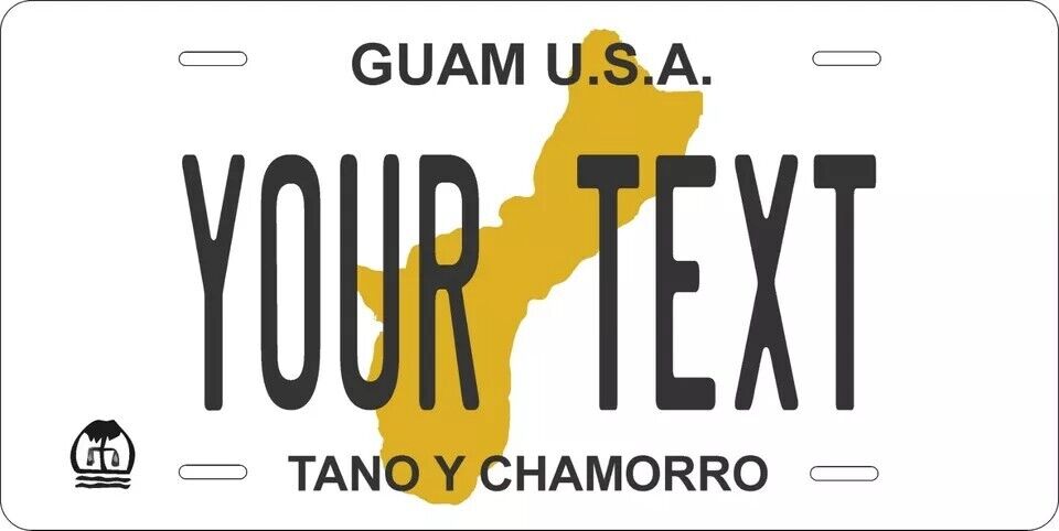 Guam 1994 Custom State License Plate Personalized 12"x6" Size