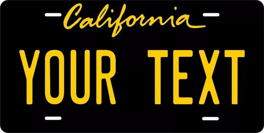 California 1996 Black Custom State License Plate Personalized 12"x6" Size