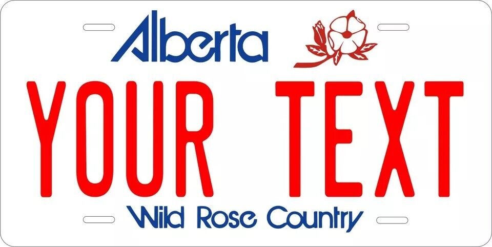 Alberta 2010 Custom Canada License Plate Personalized 12"x6" Size