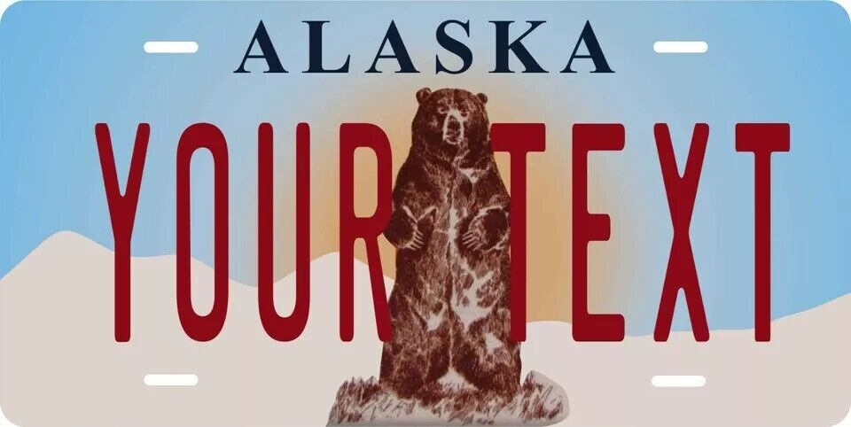 Alaska 2015 Custom State License Plate Personalized 12"x6" Size