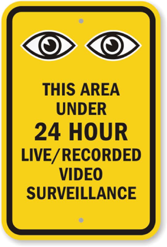 24 Hour Crime Watch Aluminum Weatherproof  Sign p00067