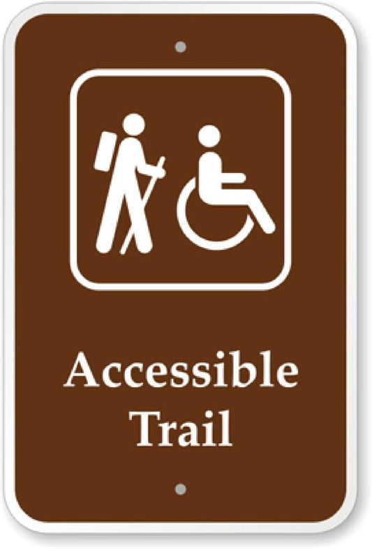 Accessible Trail Aluminum Weatherproof  Sign p00167