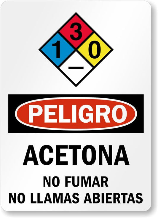 Acetona Nfpa Aluminum Weatherproof  Sign p00186