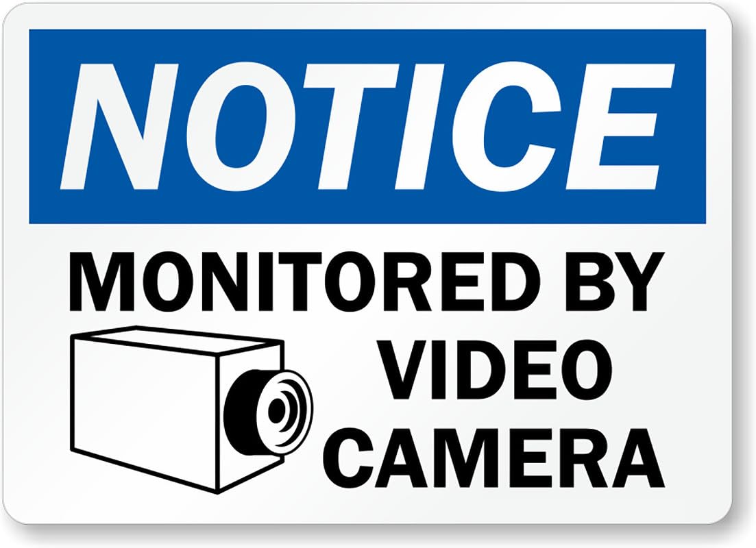 Active Video Camera Notice Aluminum Weatherproof  Sign p00229