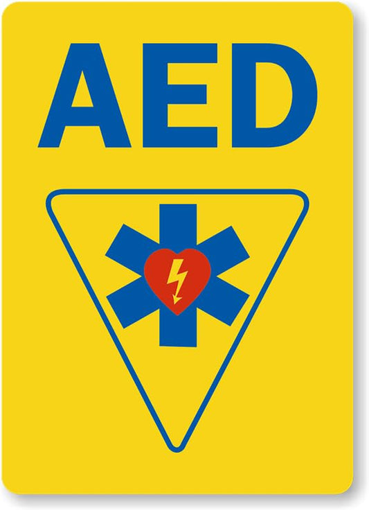 Aed Aluminum Weatherproof  Sign p00291