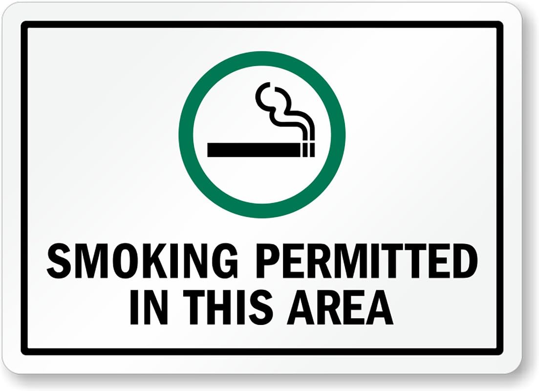 Alaska No Smoking Aluminum Weatherproof  Sign p00326