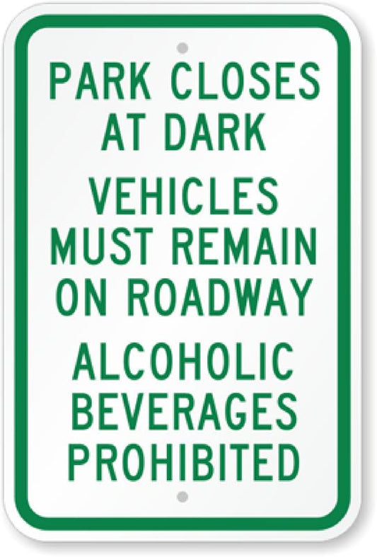 Alcohol Beverages Prohibited Aluminum Weatherproof  Sign p00331
