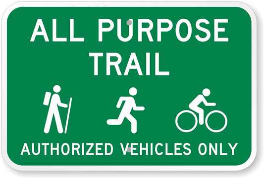 All Purpose Trail Aluminum Weatherproof  Sign p00391