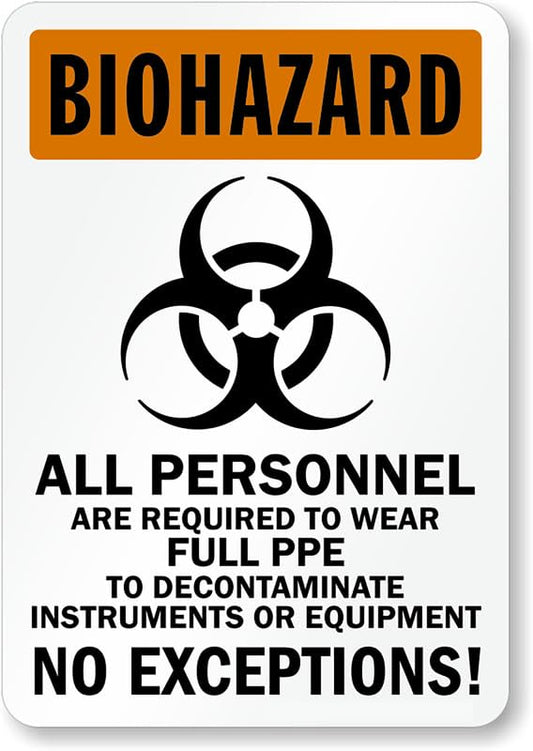 All Personnel Wear Ppe Aluminum Weatherproof  Sign p00384