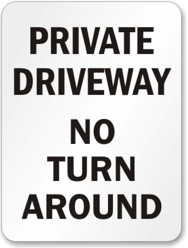 Aluminum Private Property Aluminum Weatherproof  Sign p00422