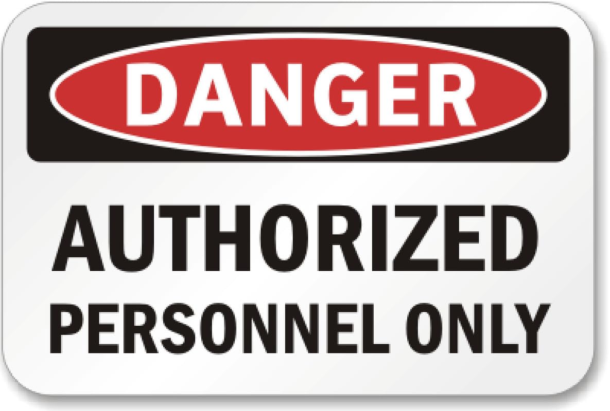 Authorized Personnel Only Aluminum Weatherproof  Sign p00531