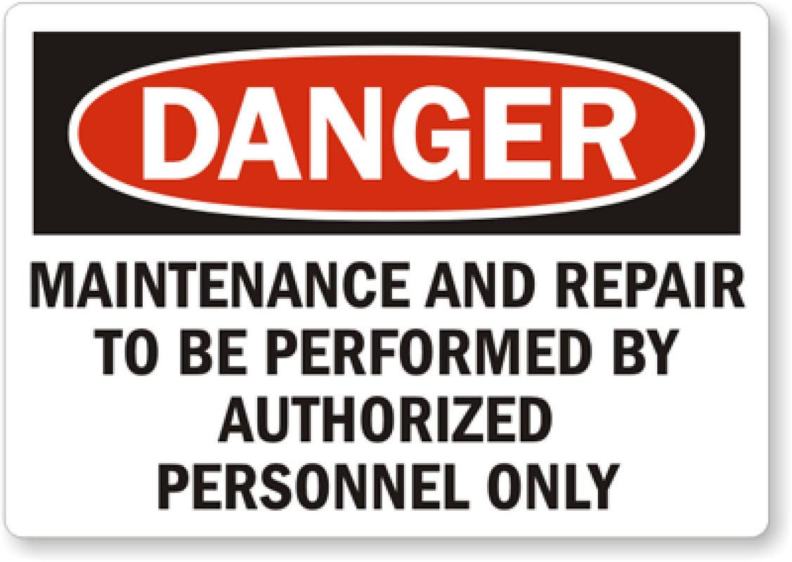 Authorized Personnel Vinyl Aluminum Weatherproof  Sign p00536