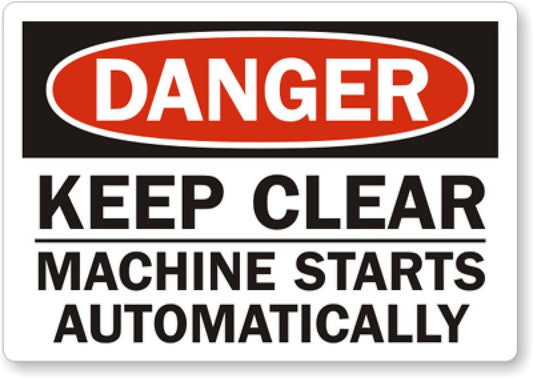 Automatic Machine Vinyl Aluminum Weatherproof  Sign p00550