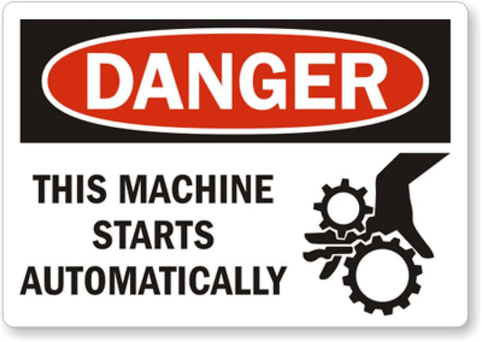 Automatic Machine Vinyl Aluminum Weatherproof  Sign p00552