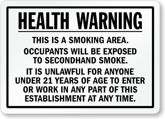 Arkansas No Smoking Aluminum Weatherproof  Sign p00700
