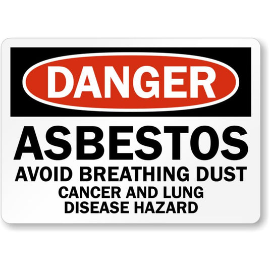 Avoid Breathing Dust Danger Aluminum Weatherproof Sign p1038